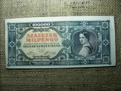 Százezer milpengő, 1946, nyomdahibás
