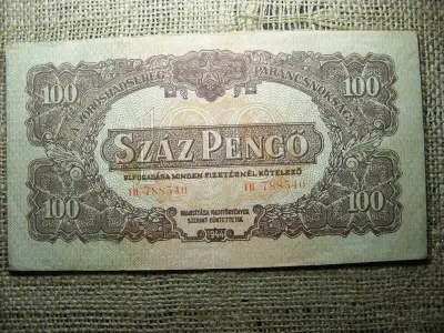 100 pengő, 1944, Vörös Hadsereg, nagy számos