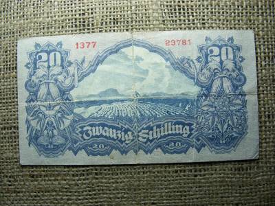 20 Schilling Bankjegy, 1945, Ausztria