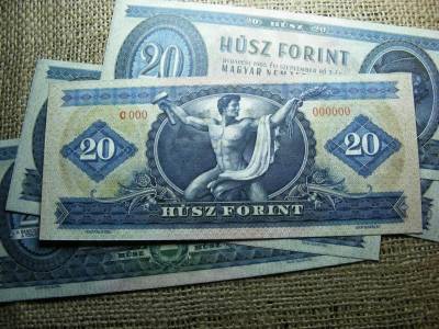 20 forintos bankjegy, 1965, nagyon jó állapot