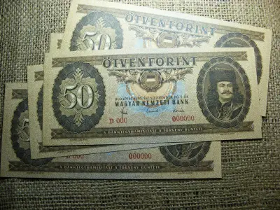 50 forintos bankjegy, 1965, nyomdai másolat