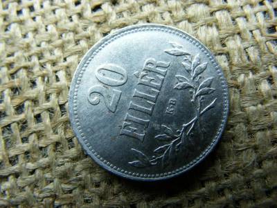 20 fillér, 1920, korona pénzrendszer
