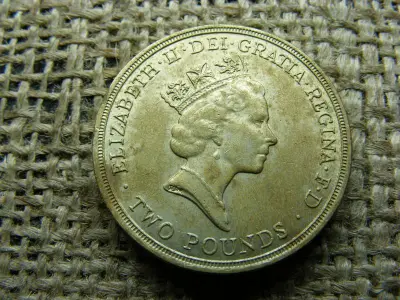 2 fontos érme, 1986, Nagy-Britannia