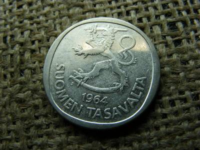 Ezüst 1 markka érme, 1964, márka