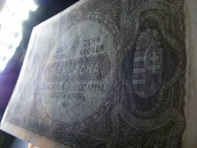 10 korona, 1920, hajtatlan