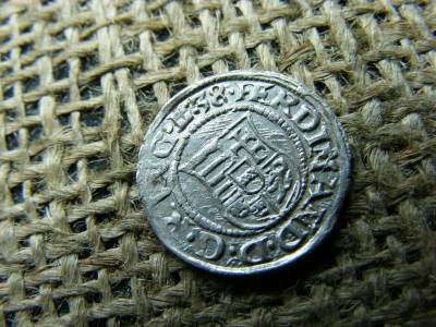 Ferdinánd Ezüst Dénár, 1538, KB, KK