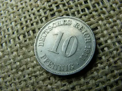 Birodalmi 10 pfennig, 1911 D