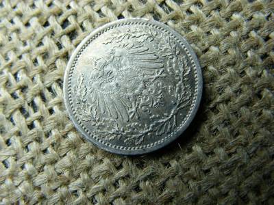 Birodalmi 1/2 márka, 1916, ezüst