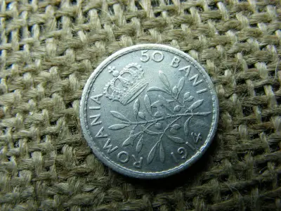Ezüst 50 bani, 1914, Románia
