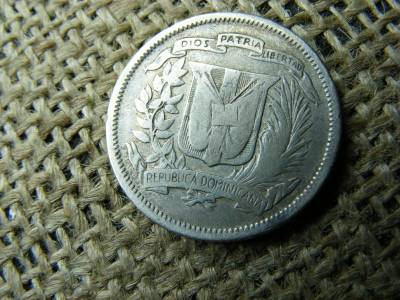 Ezüst 25 centavos, 1951, Dominika