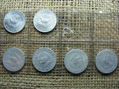 10 Fillér, 1950-1966, Recés, Teljes Sor