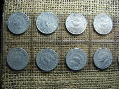 10 Fillér, 1950-1966, Recés, Teljes Sor