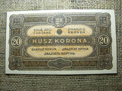 20 korona bankjegy, 1920, sorszámos