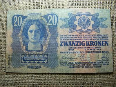20 korona, 1913, Osztrák–Magyar bankjegy
