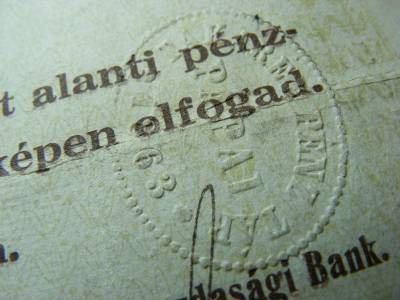 50 korona, 1919, Pápa Csekk