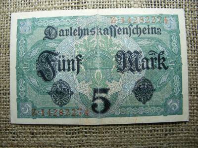 Birodalmi 5 márka, 1917