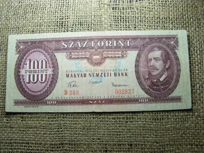 100 forintos bankjegy, 1957, alacsony sorszám