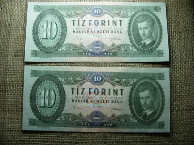 10 forintos bankjegy, 1969, sorszámkövető pár