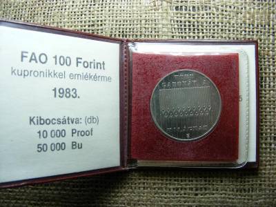 100 forintos érme, 1983, FAO
