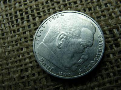 Birodalmi ezüst 2 márka, 1939 F