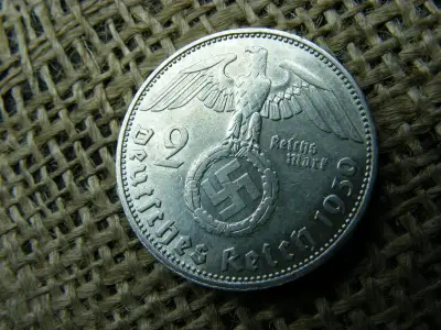 Birodalmi Ezüst 2 Márka, 1939, J