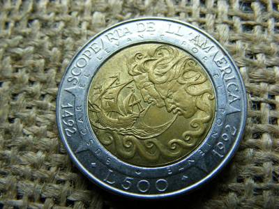 500 Lire, 1992, San Marino, Amerika
