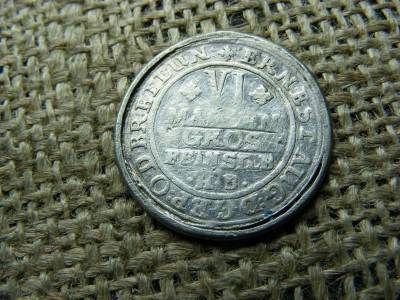 Ezüst 1/6 tallér, 1689, 6 groschen