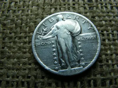Ezüst USA 1/4 dollár, 1919, quarter dollar