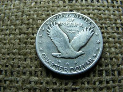 Ezüst USA 1/4 dollár, 1919, quarter dollar