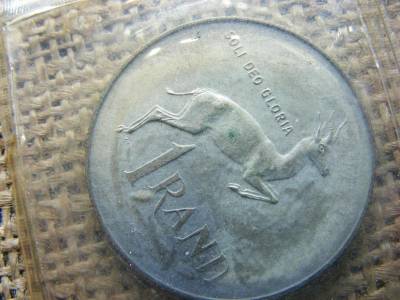 Afrika forgalmi sor, 1 rand, 1973, ezüst