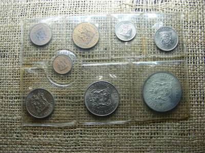 Afrika forgalmi sor, 1 rand, 1973, ezüst