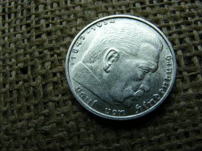 Birodalmi 2 márka, 1939, ezüst