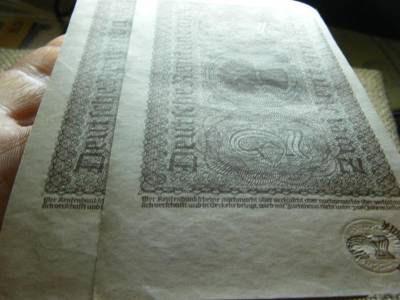 Birodalmi 2 márka, 1937, hajtatatlan, 2 db sorszámkövető
