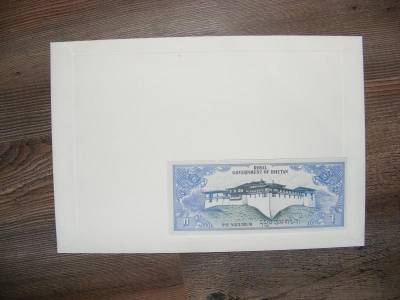Bankjegyes boríték, 1985, Bhután 1 Ngultrum 1981 UNC