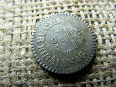 2 fillér 1940, rovátkolt vas