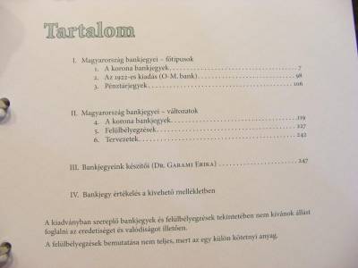 Adamovszky István: Magyar Bankjegyek 1892-1925, Koronarendszer