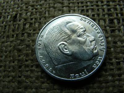 Birodalmi 2 márka, 1939 A, ezüst