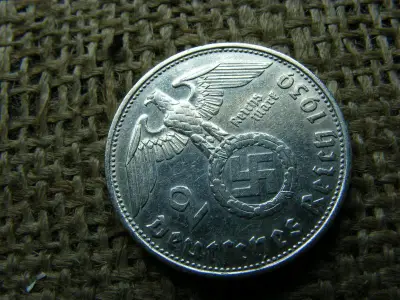 Birodalmi 2 márka, 1939 D, ezüst