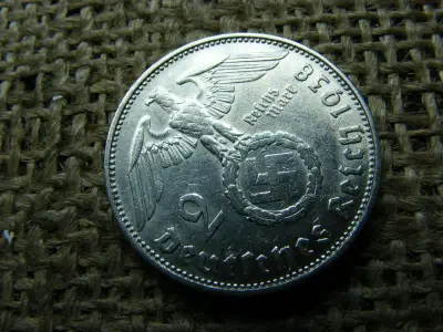 Birodalmi 2 márka, 1938, ezüst