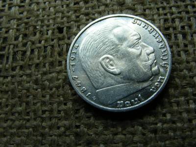 Birodalmi 2 márka, 1937, ezüst