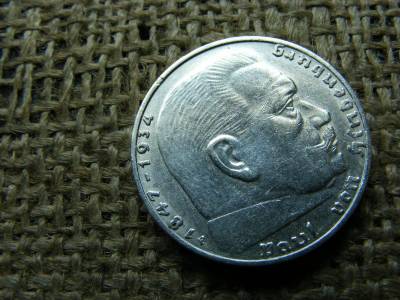 Birodalmi 2 márka, 1937, ezüst