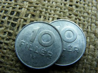 10 fillér 1969, pár, normál és nagy O