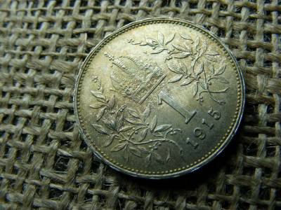 Ezüst 1 korona, 1915, Corona