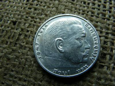 Birodalmi 2 márka, 1938 E, ezüst