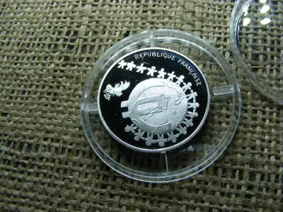 Francia 1/4 euró, 2002, ezüst, ritkább