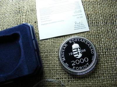 Ezüst 2000 forint, 1998, PP