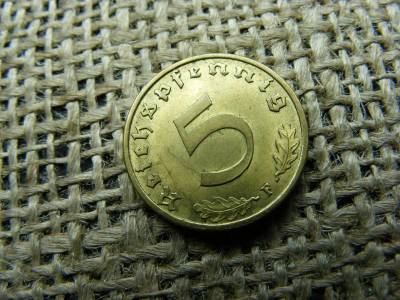 Birodalmi 5 pfennig, 1939 F