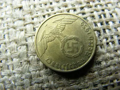 Birodalmi 5 pfennig, 1939 J