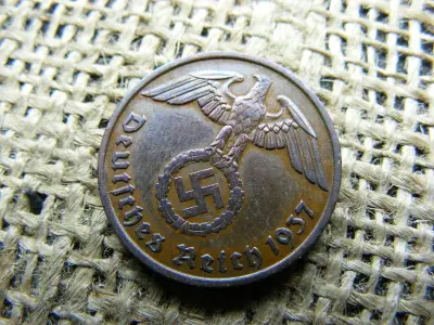 Birodalmi 2 pfennig, 1937 D