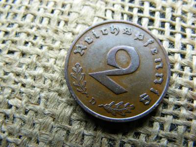 Birodalmi 2 pfennig, 1937 D